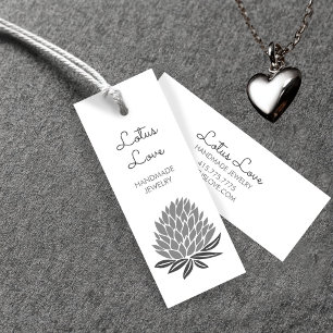 Lotus Flower HangTag Sieraden Kleding Display Kaar Mini Visitekaartjes