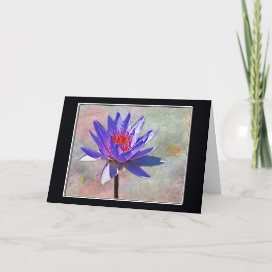 Lotus Flower Happy Birthday Kaart (Voorkant)