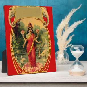  Lotus Flower Hindu Goddess Lakshmi Fotoplaat