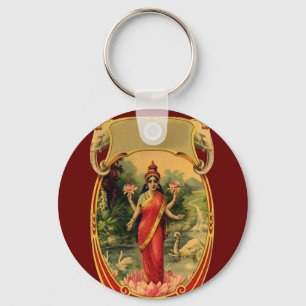  Lotus Flower Hindu Goddess Lakshmi Sleutelhanger