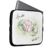 Lotus Flower Hoesje | Tablet-laptop | Wakker binne Laptop Sleeve (Voorkant Rechts)