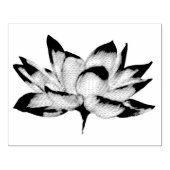 Lotus Flower | Kunststempel hout Rubberstempel (Afrduk)