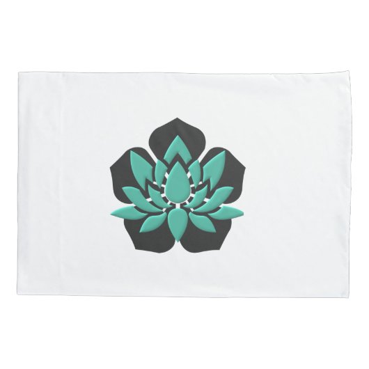 Lotus Flower Kussensloop set (Achterkant-Links)