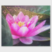 Lotus Flower. Landschap, Zen Cadeaupapier (Vlak)