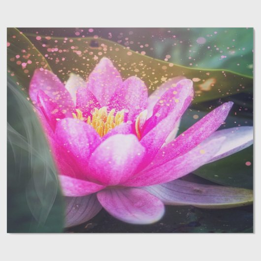 Lotus Flower. Landschap, Zen Cadeaupapier (Vlak)