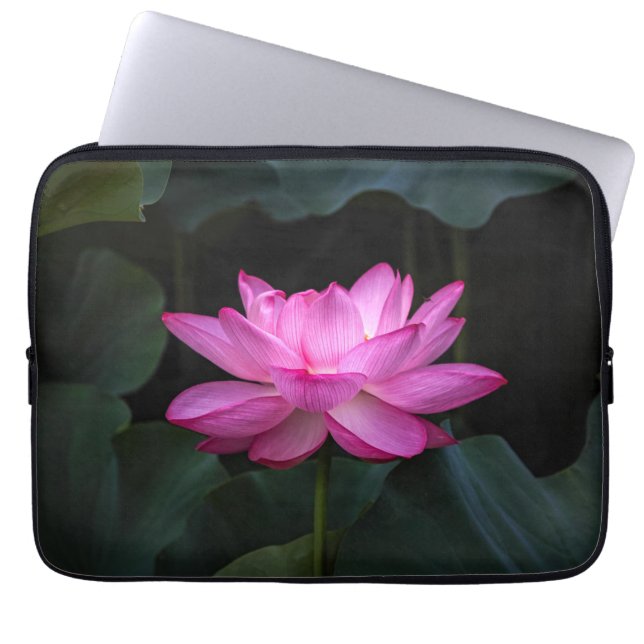 Lotus Flower Laptop Sleeve (Voorkant)