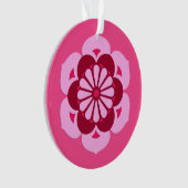 Lotus Flower Mandala, Fuchsia Pink et Bourgogne (devant)