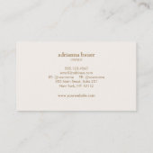 Lotus Flower Mandala Visitekaartje (Achterkant)