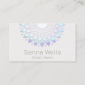 Lotus Flower Mandala, Yoga Instructeur Visitekaartje (Voorkant)