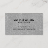 Lotus Flower / Marged Grey | Korting Visitekaartje (Achterkant)