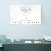 Lotus Flower Massage Therapist Business Spandoek (Beurs)