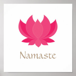 Lotus Flower Meditation Poster