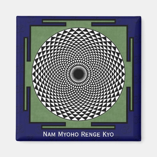 Lotus flower meditation-wiel magneet (Voorkant)