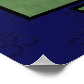 Lotus flower meditation-wiel poster (Hoek)