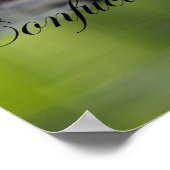 Lotus Flower met Confucius Poster (Hoek)