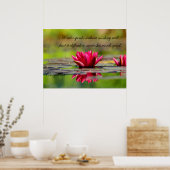 Lotus Flower met Confucius Poster (Keuken)
