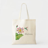 Lotus Flower Monogram Canvas tas (Voorkant)