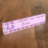 Lotus Flower Naambordje (Zijkant)