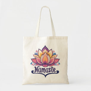 Lotus Flower 'Namaste' Canvas tas