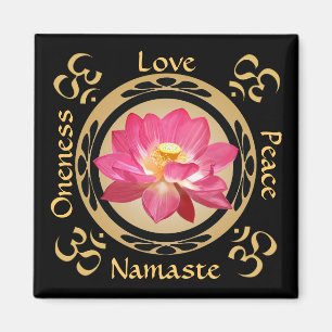 Lotus Flower Namaste OM Magnet Magneet