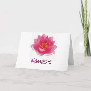 Lotus Flower "Namaste" Yoga Gifts Kaart