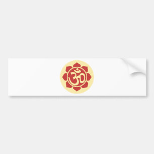 lotus flower ohm bumpersticker