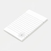 Lotus Flower Om Symbool Tekening gelinkt Post-it® Notes (Schuin)