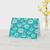 Lotus Flower-patroon Kaart (Gele Bloem)