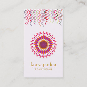 Lotus Flower Pink Healing Therapy Yoga Holistic Visitekaartje