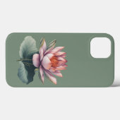 Lotus Flower Pink Waterverf Case-Mate iPhone Case (Achterkant (horizontaal))