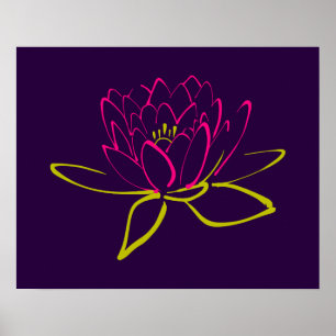 Lotus Flower Poster