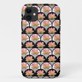 Lotus Flower Retro Print iPhone 11 Hoesje