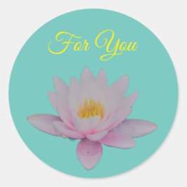 Lotus flower ronde sticker