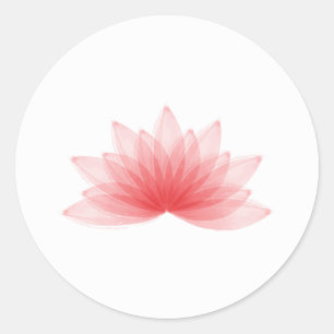 Lotus flower ronde sticker