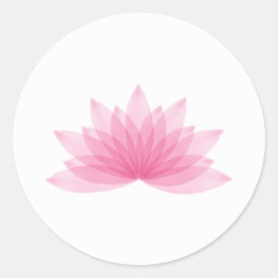 Lotus flower ronde sticker