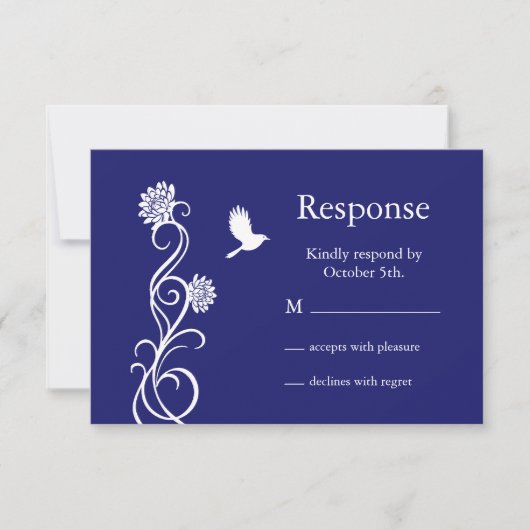 Lotus Flower RSVP (indigo) (Devant)