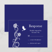 Lotus Flower RSVP (indigo) (Devant / Derrière)