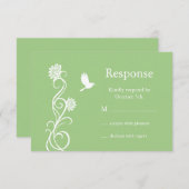 Lotus Flower RSVP (vert) (Devant / Derrière)