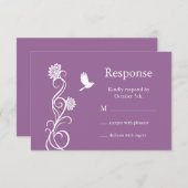 Lotus Flower RSVP (violet foncé) (Devant / Derrière)