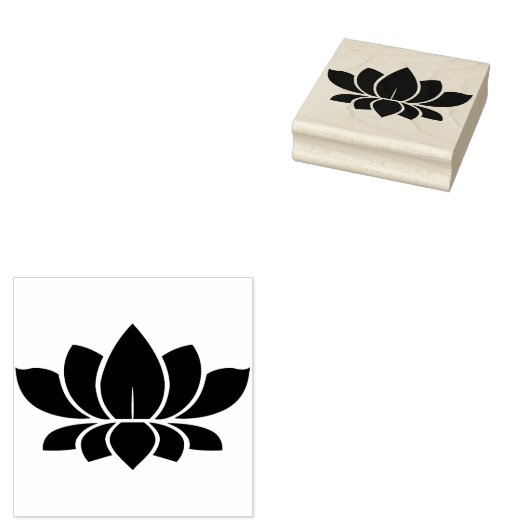 Lotus Flower Rubberstempel (Gestempeld)