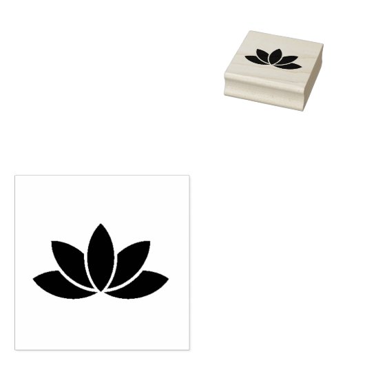 Lotus Flower Rubberstempel (Gestempeld)