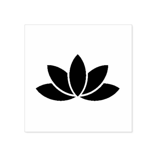 Lotus Flower Rubberstempel (Afrduk)