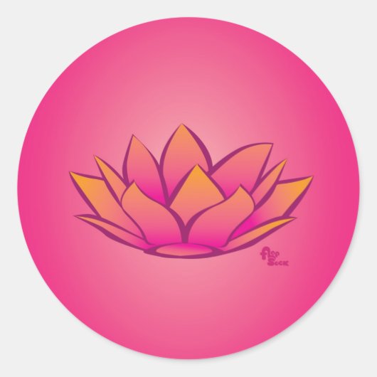 Lotus Flower Sticker (Voorkant)