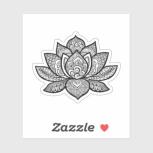 Lotus Flower tattoo ontwerp sticker