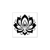 LOTUS FLOWER-teken Rubberstempel (Afrduk)
