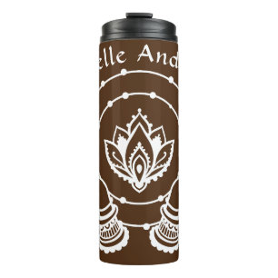 Lotus Flower Thermal Tumbler Thermosbeker