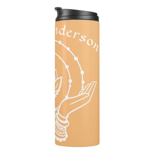 Lotus Flower Thermal Tumbler Thermosbeker (Geroteerd rechts)