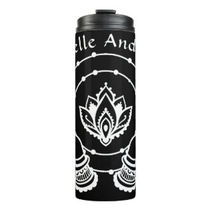 Lotus Flower Thermal Tumbler Thermosbeker