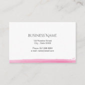 Lotus flower visitekaartje (Achterkant)