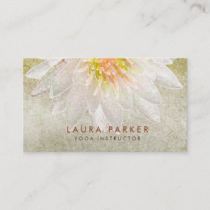 Lotus Flower Waterverf Healing Meditation Yoga Visitekaartje